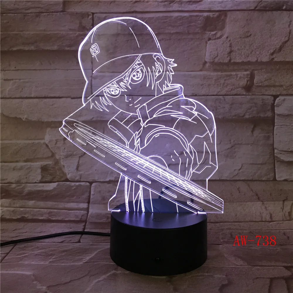 3D Led Vision Anime Luffy Modelling Night Light Usb One Piece Table Lamp 7 Colors Changing Home Decor Light Fixtures AW-738
3D Led Vision Anime Luffy Modelling Night Light Usb One Piece Table Lamp 7 Colors Changing Home Decor Light Fixtures AW-738