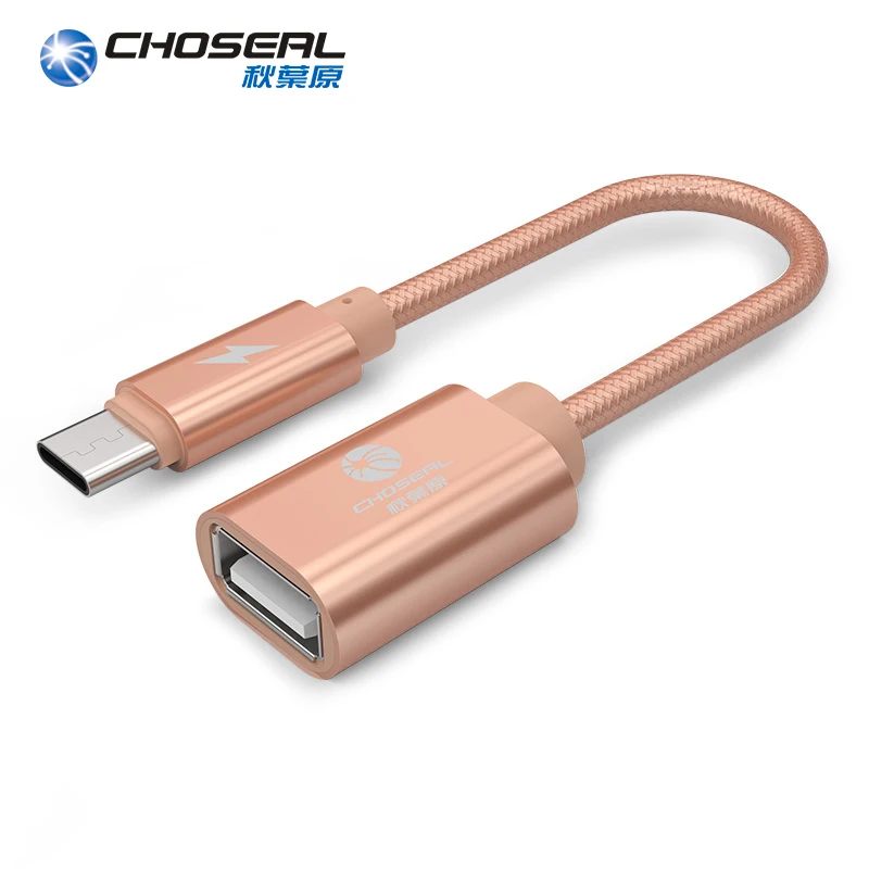 CHOSEAL Type C к USB 2 0 OTG Кабель адаптер для Macbook Samsung Galaxy S8 S9 Huawei P10 P9 кабель|Переходники и