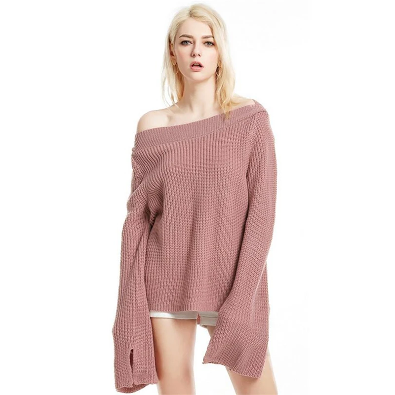 IANLAN Womens Sexy & Club Off Shoulder Sweater Ladies Winter Flare Sleeve Knitwear Solid Strapless Basic Pullover IL00313
IANLAN Womens Sexy & Club Off Shoulder Sweater Ladies Winter Flare Sleeve Knitwear Solid Strapless Basic Pullover IL00313