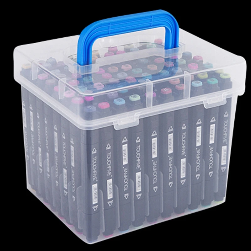 Transparent 80-Slots Portable Waterproof Markers Pens Storage Case For Mark Office Desk Organizer
Transparent 80-Slots Portable Waterproof Markers Pens Storage Case For Mark Office Desk Organizer
