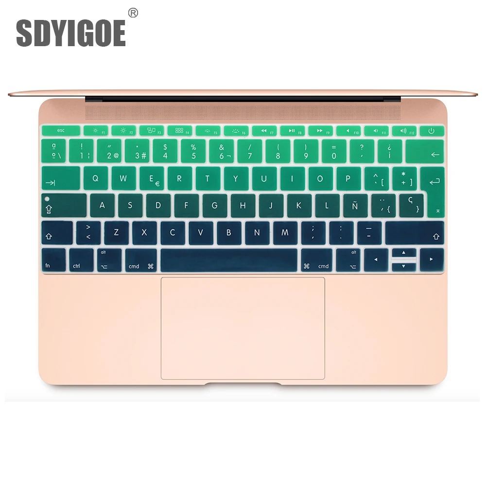 Spanish EU Silicone Keyboard Protector Cover Skin Protective Film For Mac Book 12 inch pro13 Colorful keyboard film Spain
Spanish EU Silicone Keyboard Protector Cover Skin Protective Film For Mac Book 12 inch pro13 Colorful keyboard film Spain