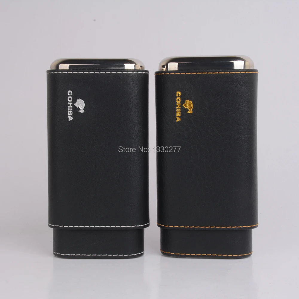 Кожаный чехол для сигары COHIBA с 3 пальчиковыми кедровыми вставками с серебристыми прошитыми деталями
Кожаный чехол для сигары COHIBA с 3 пальчиковыми кедровыми вставками с серебристыми прошитыми деталями