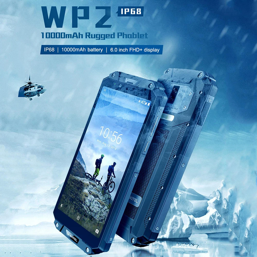 Смартфон OUKITEL WP2 IP68 10000 мАч 6 0 "Android 8 MT6750T 4 Гб + 64 16.0MP 2.0MP задняя камера s 8.0MP