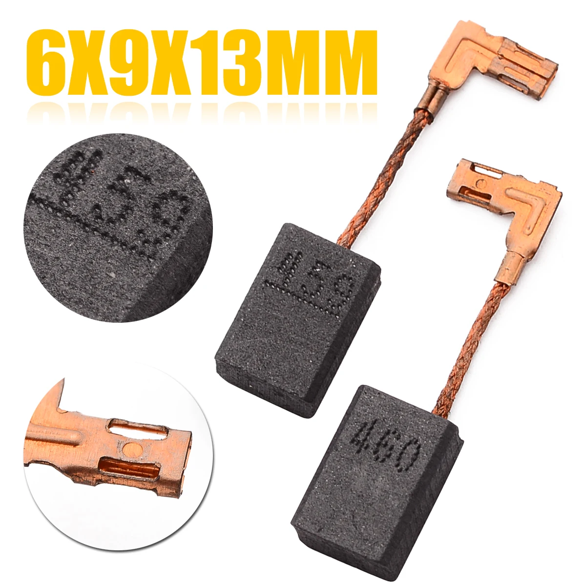 Угольные щетки для угловой шлифовальной машины, 2 шт., для GA 5030 CB-459, 6 мм * 9 мм * 13 мм, с низким уровнем искряния
Угольные щетки для угловой шлифовальной машины, 2 шт., для GA 5030 CB-459, 6 мм * 9 мм * 13 мм, с низким уровнем искряния