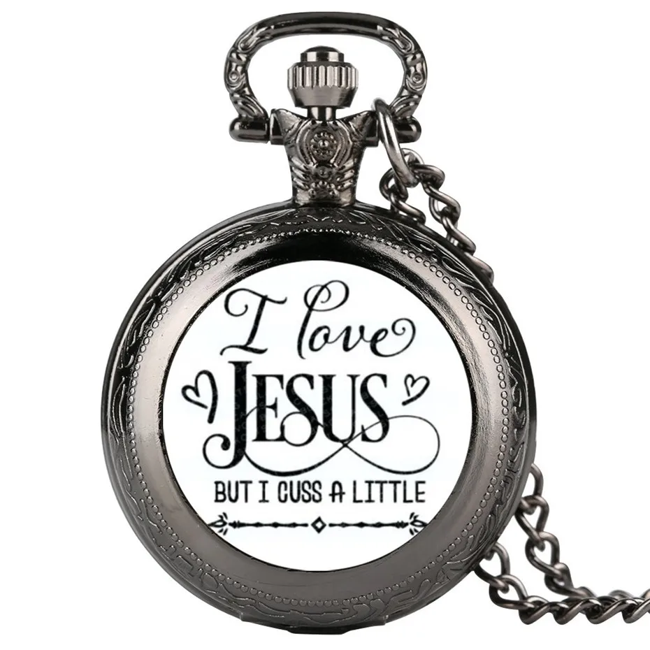 I Love Jesus Theme Quartz Pocket Watch Retro Necklace Clock Exquisite Souvenir Pendant Timepieces Gifts for Men Women Children
I Love Jesus Theme Quartz Pocket Watch Retro Necklace Clock Exquisite Souvenir Pendant Timepieces Gifts for Men Women Children