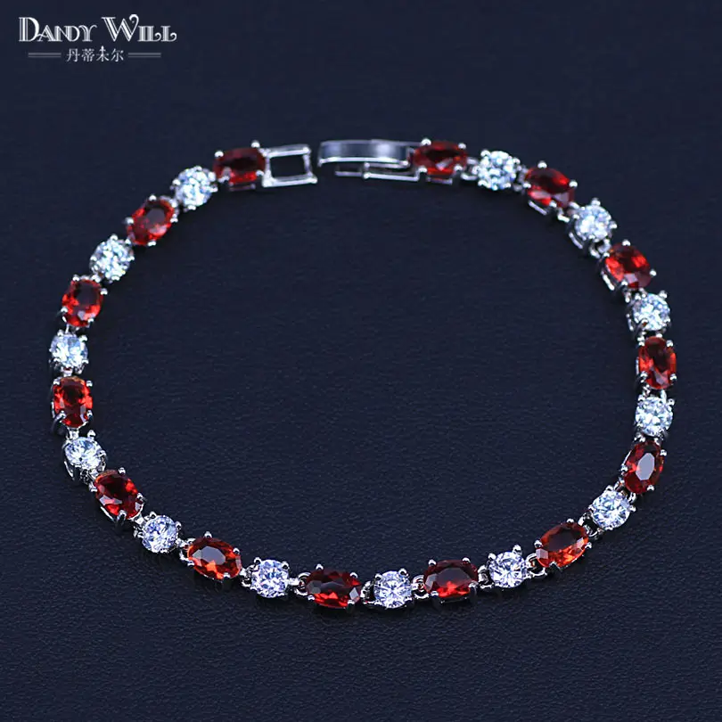 Beautiful Russian Design White Silver Color Red CZ Crystal Rhinestone Flower Charm Bracelets Bangle For Women brt4
Beautiful Russian Design White Silver Color Red CZ Crystal Rhinestone Flower Charm Bracelets Bangle For Women brt4