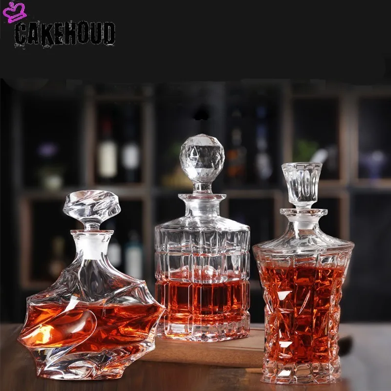 CAKEHOUD Cocktail Whiskey Bottle Pot Crystal Glass Red Wine Bottle Wine Decanter With Bottle Cap Bar Tool Home Bar Vodka Jug
CAKEHOUD Cocktail Whiskey Bottle Pot Crystal Glass Red Wine Bottle Wine Decanter With Bottle Cap Bar Tool Home Bar Vodka Jug