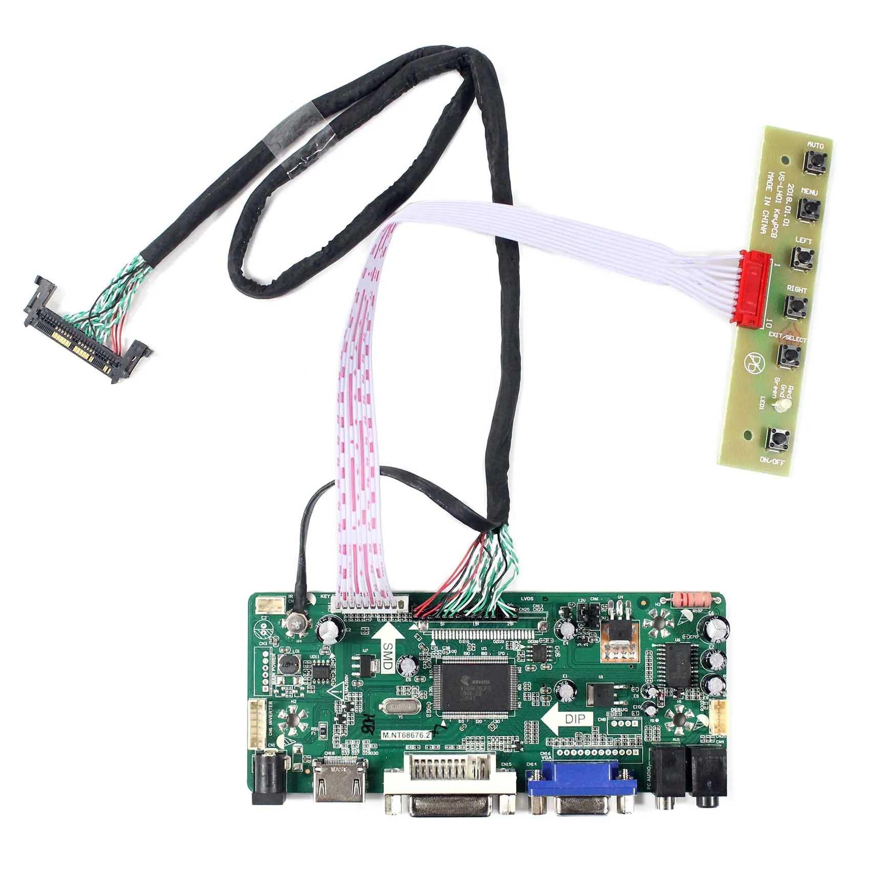 HD MI DVI VGA AUDIO LCD Board Work for LVDS Interface LCD Screen 42inch 1920x1080 LC420EUN
HD MI DVI VGA AUDIO LCD Board Work for LVDS Interface LCD Screen 42inch 1920x1080 LC420EUN