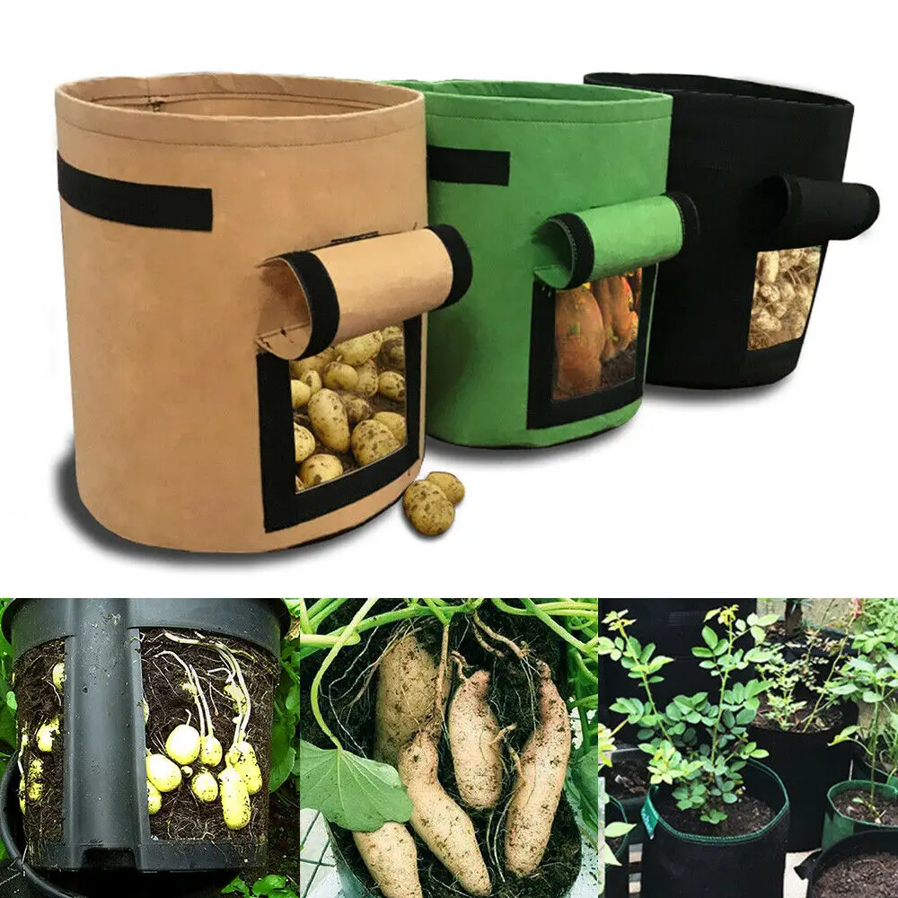 1PCS Potato Grow Planter Cloth Planting Container Bag Thicken Garden Pot Garden Supplies Home And Garden Nursery Pots
1PCS Potato Grow Planter Cloth Planting Container Bag Thicken Garden Pot Garden Supplies Home And Garden Nursery Pots