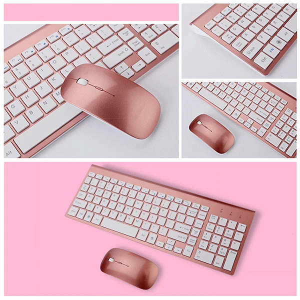 Smooth Body 2.4GHz Wireless Keyboard and Mouse Combo 102 Keys Low-noise for Mac Pc WindowsXP/7/10 Tv B | Компьютеры и офис