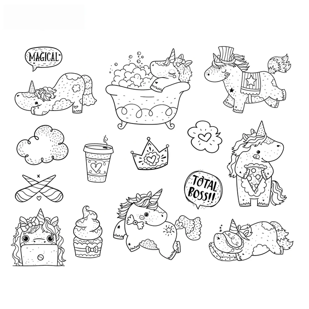 unicorn Transparent Clear Silicone Stamp/Seal for DIY scrapbooking/photo album Decorative clear stamp
unicorn Transparent Clear Silicone Stamp/Seal for DIY scrapbooking/photo album Decorative clear stamp