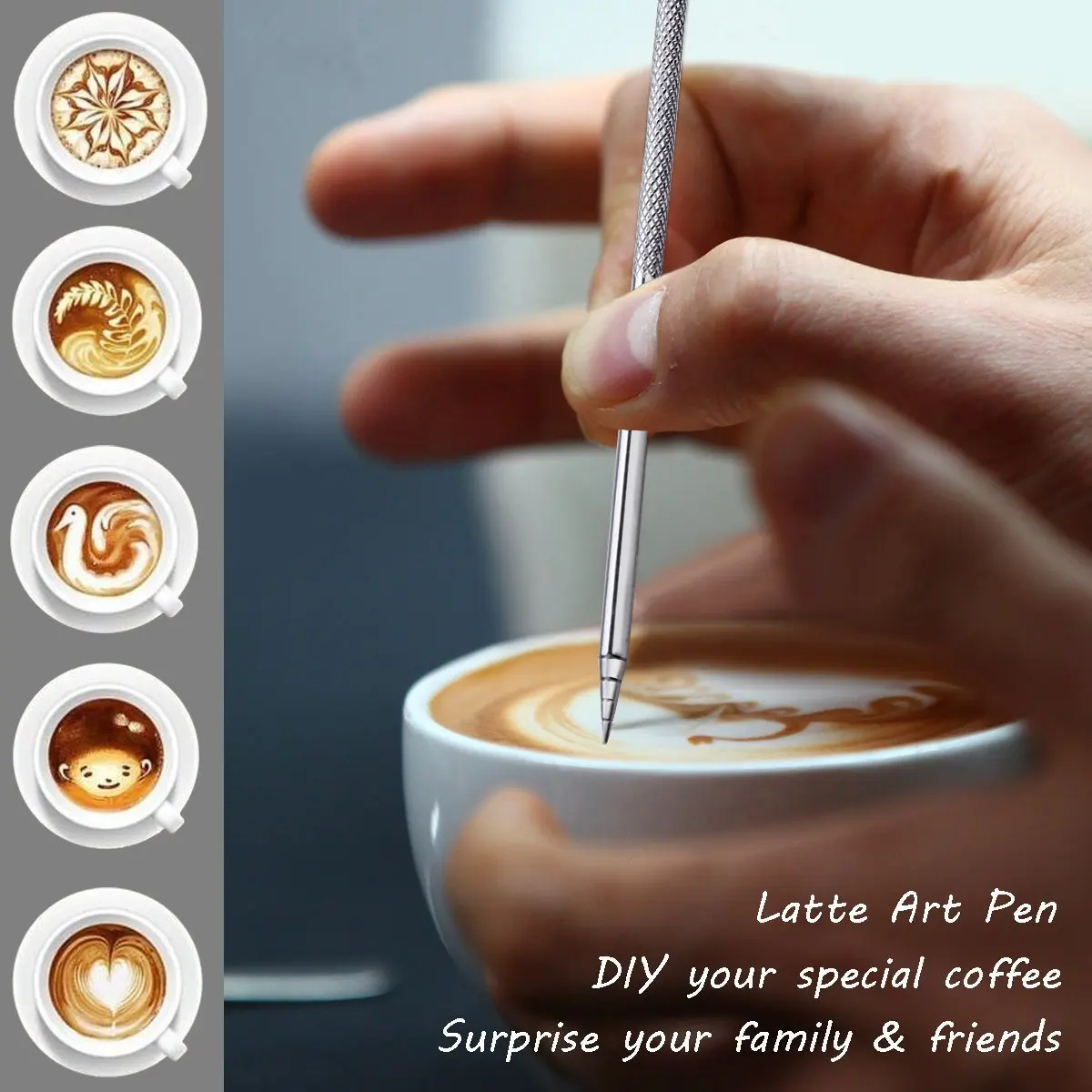 Milk Jug, 350Ml Handheld Coffee Creamer Milk Frothing Pitcher Jug Cup With Measurement Mark And Latte Art Pen, Milk Pitcher Ju
Milk Jug, 350Ml Handheld Coffee Creamer Milk Frothing Pitcher Jug Cup With Measurement Mark And Latte Art Pen, Milk Pitcher Ju