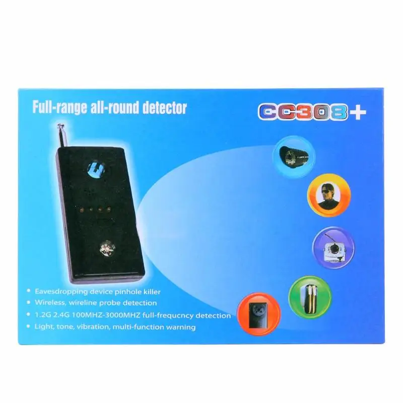 CC308+ Wireless Full Range Signal Anti-Bug Detector Pinhole-proof Camera GPS Finder Tracker Privacy Protect Security
CC308+ Wireless Full Range Signal Anti-Bug Detector Pinhole-proof Camera GPS Finder Tracker Privacy Protect Security