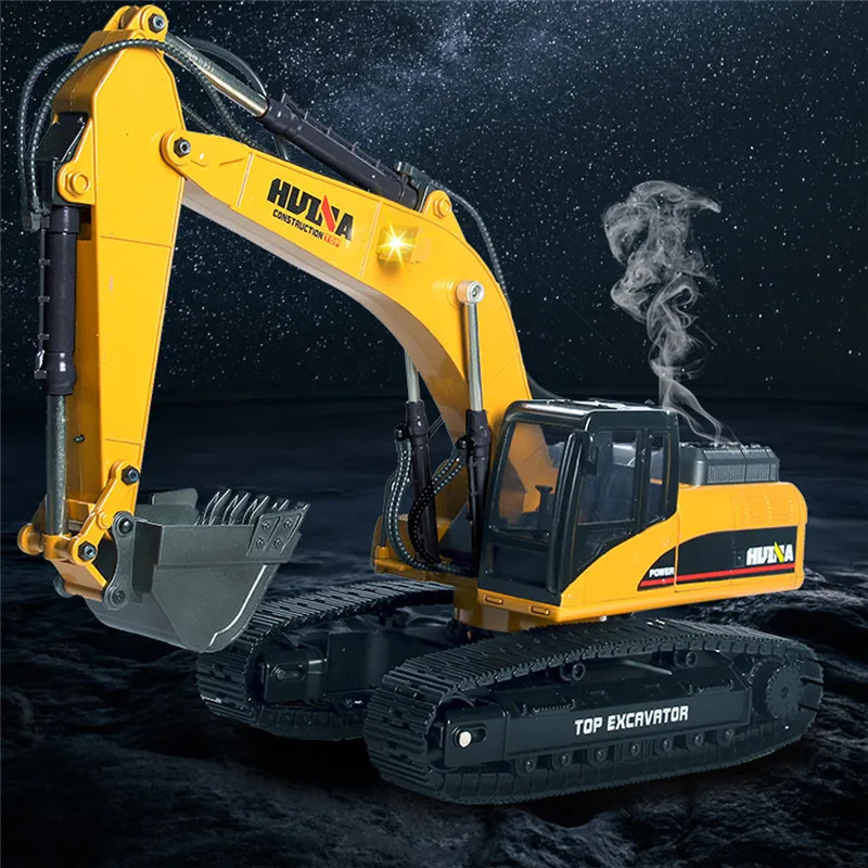 Горячие продажи HUINA 580 1/16 2 4G 7 4 V 2000 Mah экскаватор Радиоуправляемый автомобиль