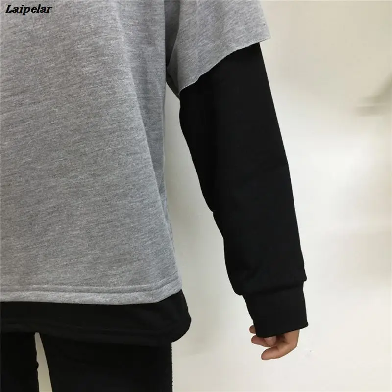 Sweatshirt for women 2020 Autumn Winter Faux 2 Pieces Hoodies O-neck Patchwork Hoody Long Sleeve Pullover Sweatshirts Loose Tops
Sweatshirt for women 2020 Autumn Winter Faux 2 Pieces Hoodies O-neck Patchwork Hoody Long Sleeve Pullover Sweatshirts Loose Tops