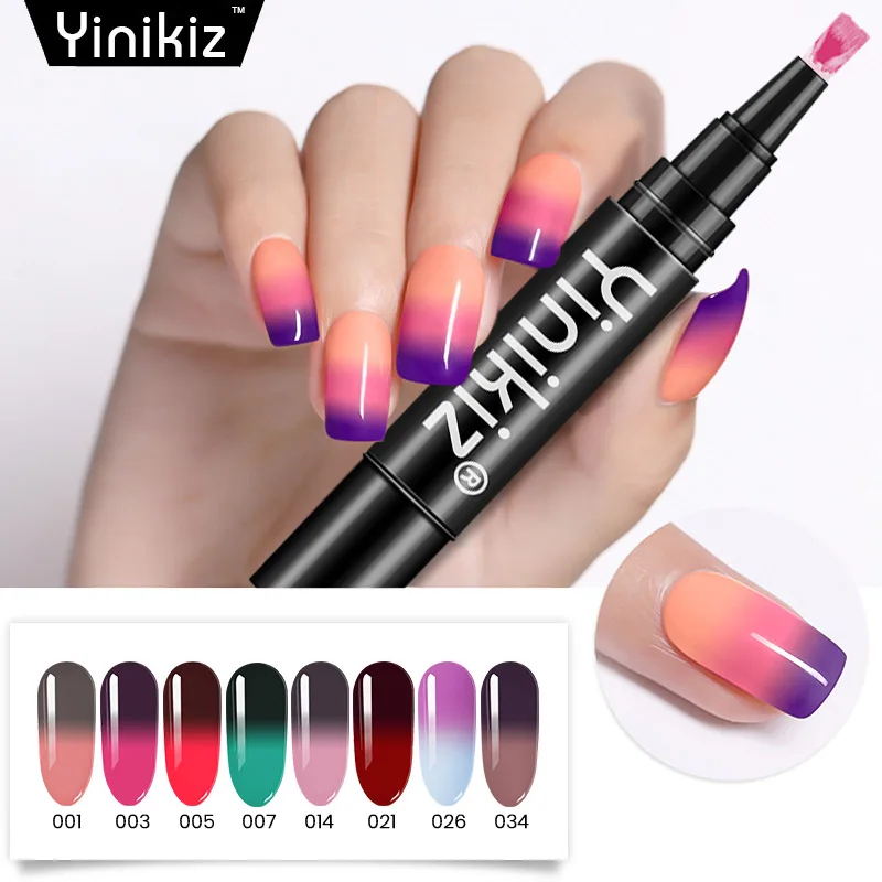 Yinikiz 8 Colors Thermal Temperature Color Changing Varnish Soak Off UV Chameleon Gel Lacquer Pen
Yinikiz 8 Colors Thermal Temperature Color Changing Varnish Soak Off UV Chameleon Gel Lacquer Pen