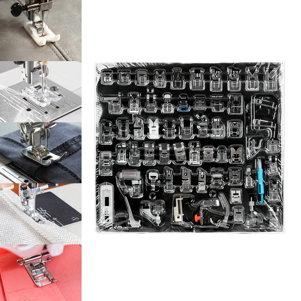 DIY Sewing Machine Presser Feet Sewing Machine Presser Foot For Brother Singer Janome 32/42/62 Pieces
DIY Sewing Machine Presser Feet Sewing Machine Presser Foot For Brother Singer Janome 32/42/62 Pieces