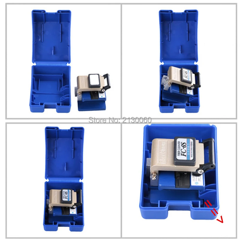 Fiber cleaver FC-6S Cable Cutting FTTH fiber optic knife tools cutter 24 surface blade for cold joining | Безопасность и защита