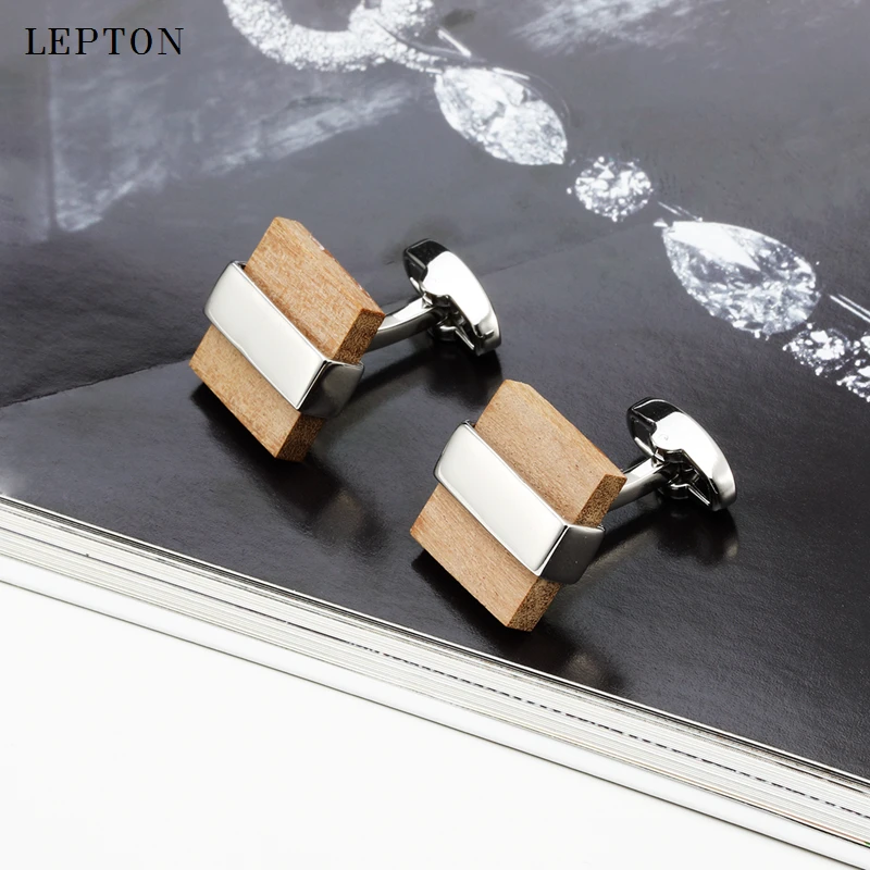 Low-key Luxury Wood Cufflinks For Mens Black & Silver plated Square Wooden Cuff links Men Shirt Cuffs Cufflink Drop Shipping
Low-key Luxury Wood Cufflinks For Mens Black & Silver plated Square Wooden Cuff links Men Shirt Cuffs Cufflink Drop Shipping