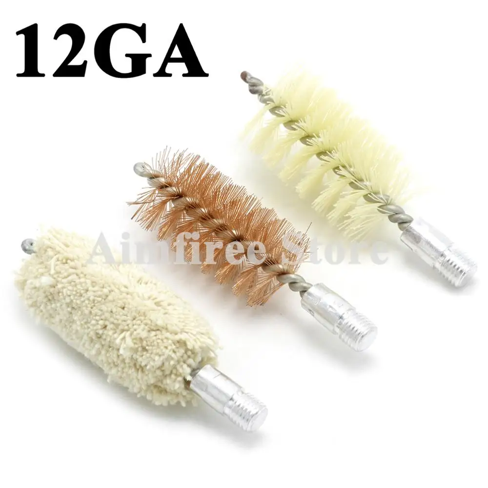 3Pcs/Lot 12Gauge Nylon Cotton Mop Phosphor Bronze Bore Brush Gun Cleaning Brush for Rifle Pistol Thread 5/16"-26T
3Pcs/Lot 12Gauge Nylon Cotton Mop Phosphor Bronze Bore Brush Gun Cleaning Brush for Rifle Pistol Thread 5/16"-26T