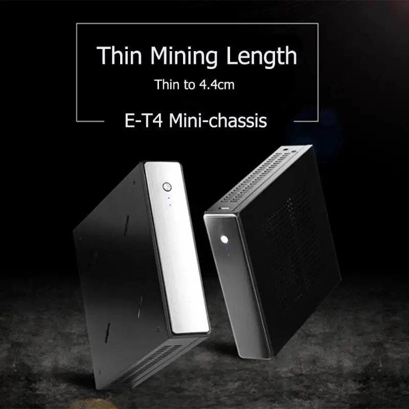 ET 4 тонкий мини itx случаях USB2.0 2 5 inch HDD SDD компьютерных игр PC шасси|Корпуса для