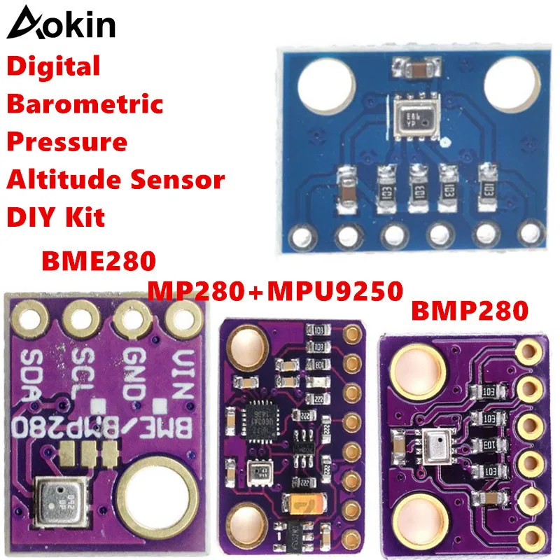 BME280 GY-BME280 BMP280 BMP180 Digital Barometric Pressure/Altitude Sensor High Precision Atmospheric Module for Arduino Diy kit
BME280 GY-BME280 BMP280 BMP180 Digital Barometric Pressure/Altitude Sensor High Precision Atmospheric Module for Arduino Diy kit