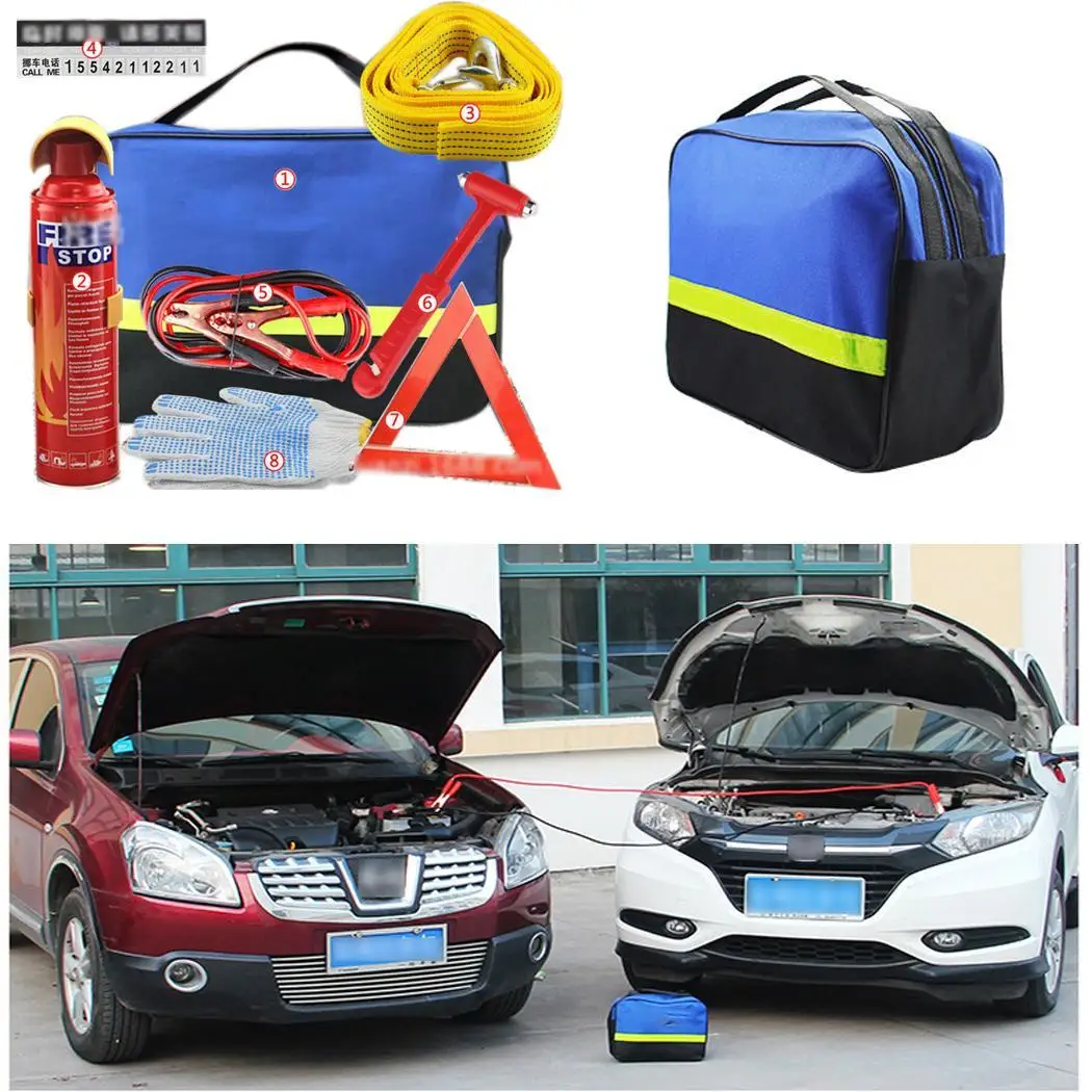 Аварийный автомобильный комплект огнетушитель молоток безопасности набор
