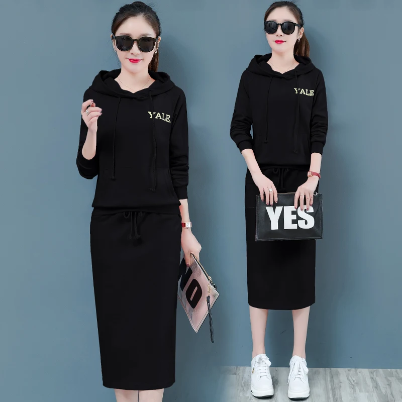 2021 Autumn Spring Women Long Sleeve Hoodies Skirt Clothing Set Outfit Vestido New Loose Top Two-Piece Suit
2021 Autumn Spring Women Long Sleeve Hoodies Skirt Clothing Set Outfit Vestido New Loose Top Two-Piece Suit