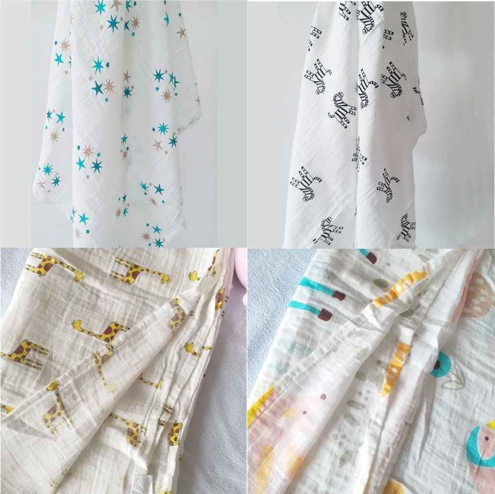 Two Layers Muslin Cotton Baby Swaddles Blanket Newborn Swaddles Blankets Infant Wrap Gauze Bed Sheet Organic Swaddle Blanket
Two Layers Muslin Cotton Baby Swaddles Blanket Newborn Swaddles Blankets Infant Wrap Gauze Bed Sheet Organic Swaddle Blanket