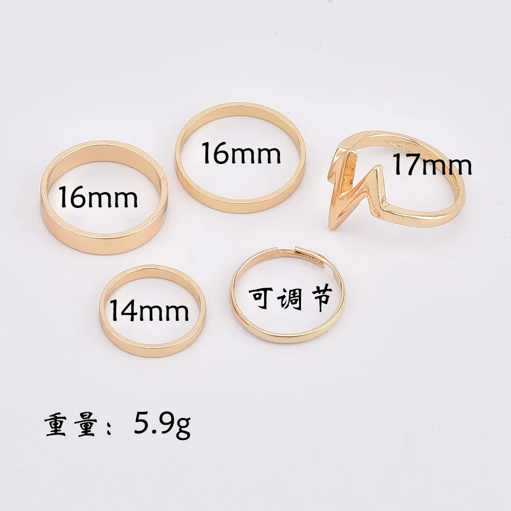 1 Set New Fashion Lightning Waves ring set finger rings For Women Girl Gifts for woman anillos mujer ring Jewelry #264846
1 Set New Fashion Lightning Waves ring set finger rings For Women Girl Gifts for woman anillos mujer ring Jewelry #264846