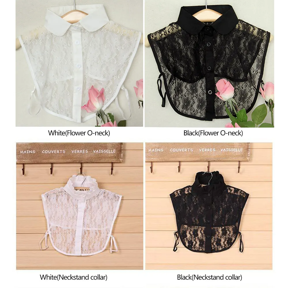 Women Lace Fake Collar Detachable Lapel Choker Necklace Shirt Fake False Collar Lapel Blouse Top Women Clothes Accessories
Women Lace Fake Collar Detachable Lapel Choker Necklace Shirt Fake False Collar Lapel Blouse Top Women Clothes Accessories