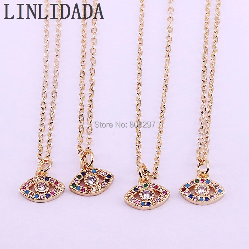 10Pcs High Quality gold color micro pave rainbow cz eye Pendant Necklaces For Women Fine Jewelry
10Pcs High Quality gold color micro pave rainbow cz eye Pendant Necklaces For Women Fine Jewelry