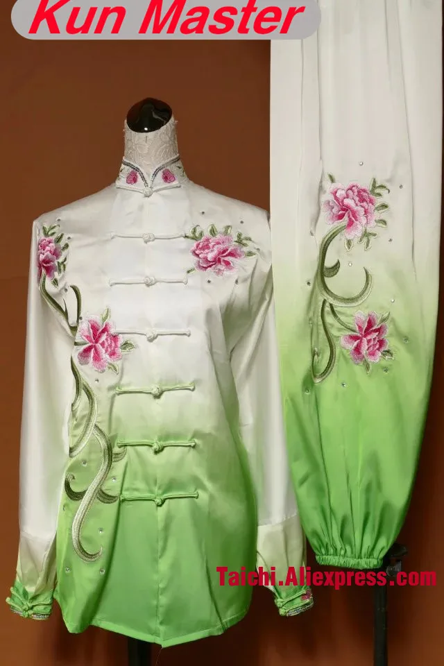 LadyCustom Tai Chi производительность Униформа пион вышивка Примечание высота и вес постепенное изменение цвета фиолетовый розовый зеленый
LadyCustom Tai Chi производительность Униформа пион вышивка Примечание высота и вес постепенное изменение цвета фиолетовый розовый зеленый