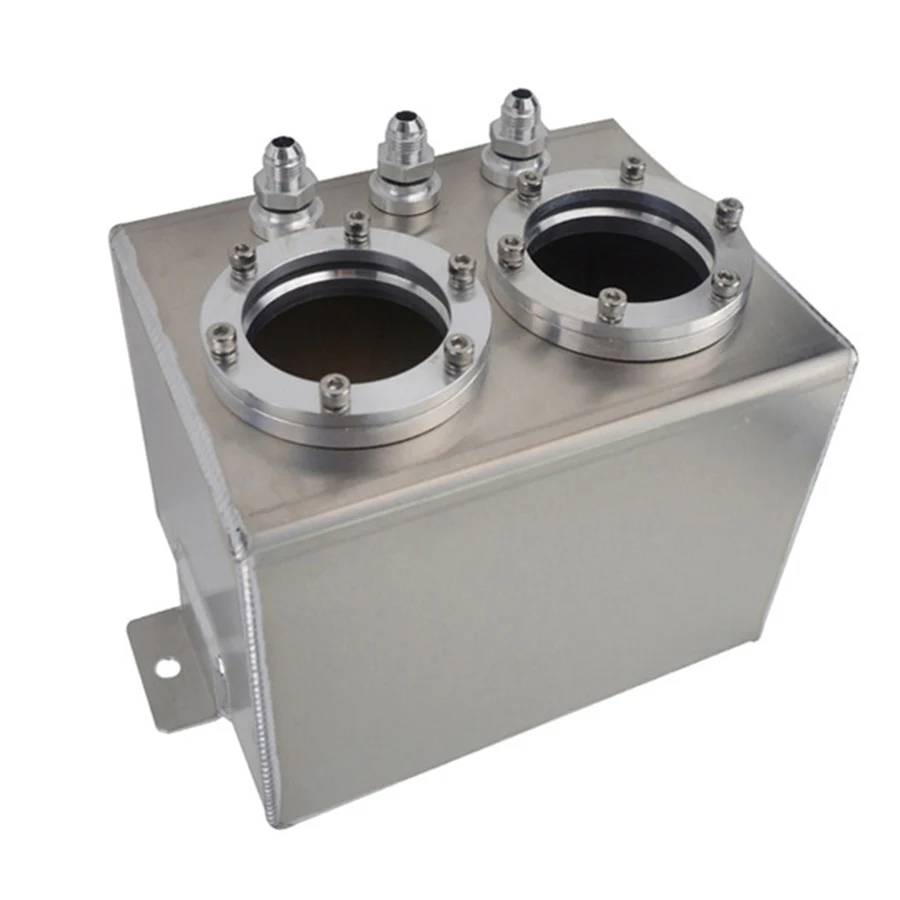 3l Dual Billet Aluminum Fuel Surge Tank Vice Tank For with twin / dual 044 Fuel Pumps For Drift Racing
3l Dual Billet Aluminum Fuel Surge Tank Vice Tank For with twin / dual 044 Fuel Pumps For Drift Racing