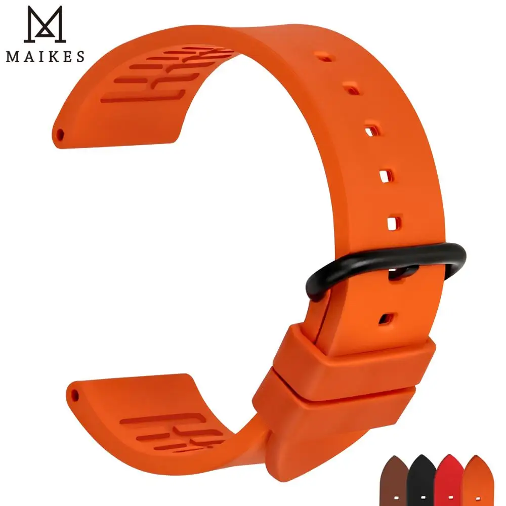 MAIKES Quality fluororubber watchbands 20mm 22mm 24mm Orange rubber watch strap band watch accessories for sports diving watches
MAIKES Quality fluororubber watchbands 20mm 22mm 24mm Orange rubber watch strap band watch accessories for sports diving watches