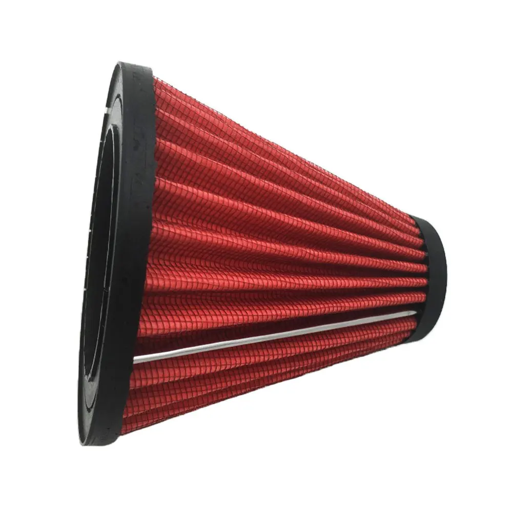 Красный универсальный шип воздушный фильтр конус для Yamaha V Star 650 1100 Dragstar XVS Road