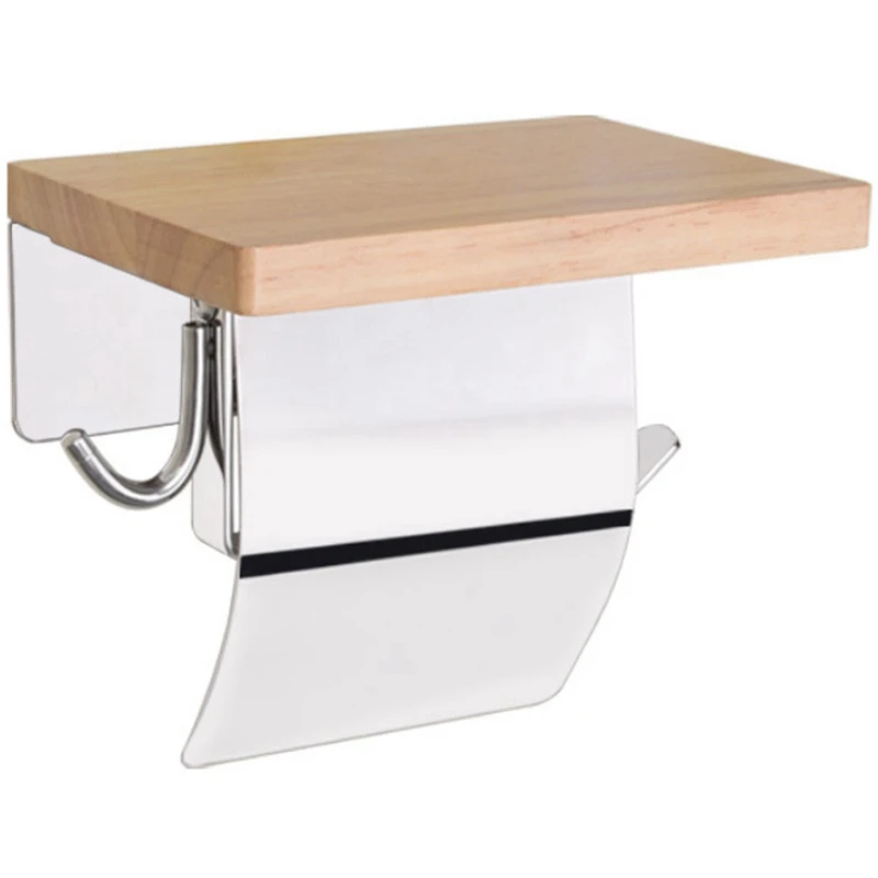 Creative Waterproof 304 Stainless Steel Bathroom Tissue Box Toilet Paper Roll Paper Holder Solid Wood Toilet Paper Box
Creative Waterproof 304 Stainless Steel Bathroom Tissue Box Toilet Paper Roll Paper Holder Solid Wood Toilet Paper Box