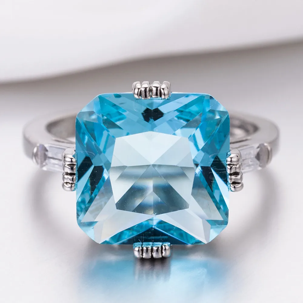 Женское кольцо с синим сапфиром Topa, бриллиантовое кольцо принцессы, Anillos De Kyanite, ювелирное изделие Bizuteria Bague Etoile, 2019
Женское кольцо с синим сапфиром Topa, бриллиантовое кольцо принцессы, Anillos De Kyanite, ювелирное изделие Bizuteria Bague Etoile, 2019