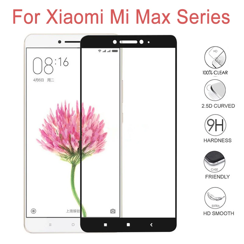 Закаленное стекло для Xiaomi Mi Max 1 2 3 MiMax MIMax2 Max2 Max3 MIMax3 xiami xiomi xiaomei Защитное
