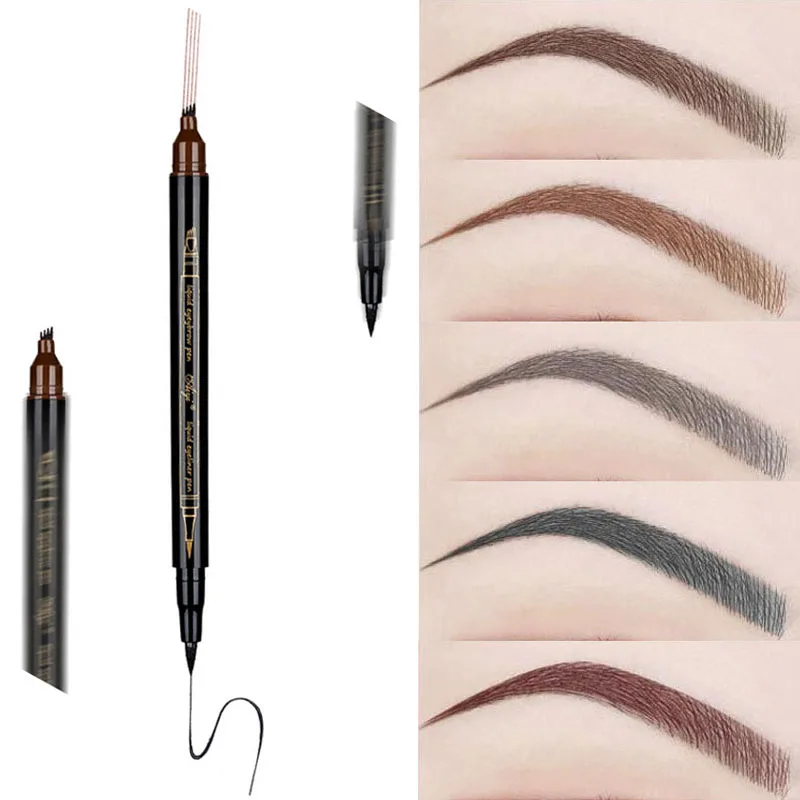 Chestnut Eyebrow Pen Four-claw Eye Brow Tint Makeup 5 Colors Eyebrow Pencil Brown Black Grey Brush Cosmetics
Chestnut Eyebrow Pen Four-claw Eye Brow Tint Makeup 5 Colors Eyebrow Pencil Brown Black Grey Brush Cosmetics