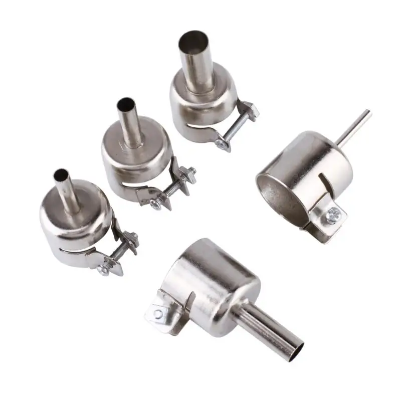 5Pcs/Set Universal Hot Air Station Round Nozzles Soldering Welding Tool for 850 852D 898 858 Soldering Station Gun Blower Access
5Pcs/Set Universal Hot Air Station Round Nozzles Soldering Welding Tool for 850 852D 898 858 Soldering Station Gun Blower Access