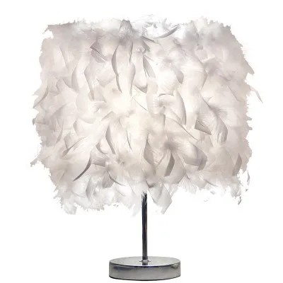Feather Shade Metal Table Lamp 220V Bedside Desk Vintage Night Light Christmas Decor Soft Vintage Bedroom Study Room White
Feather Shade Metal Table Lamp 220V Bedside Desk Vintage Night Light Christmas Decor Soft Vintage Bedroom Study Room White