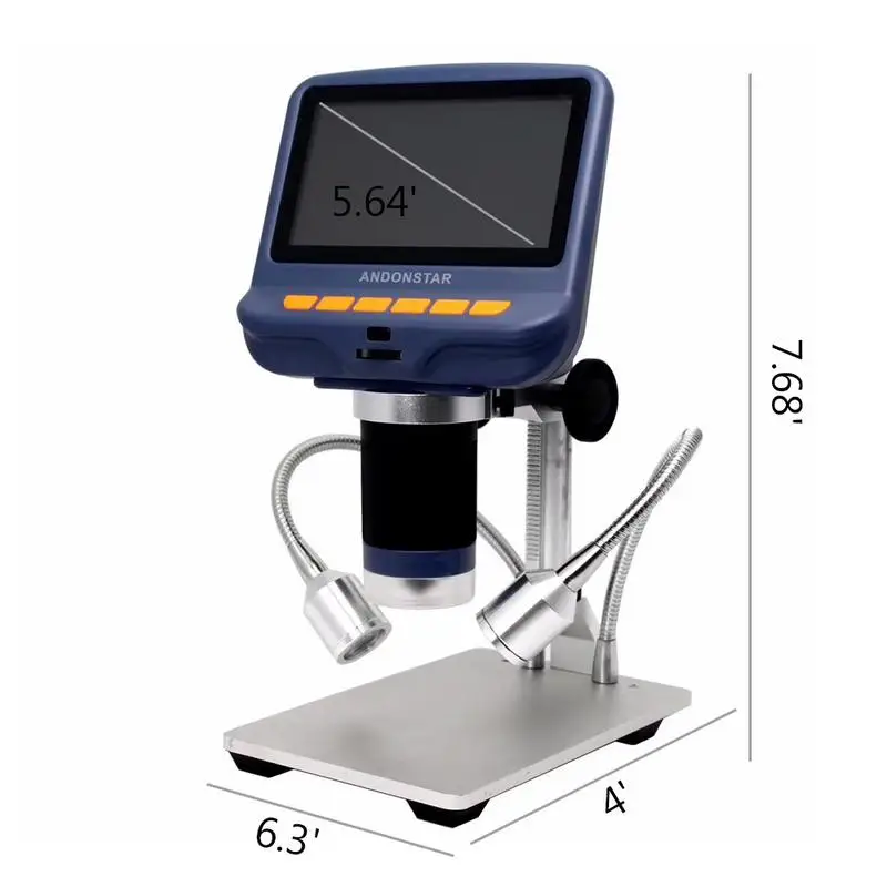 4.3in LCD Digital Microscope Durable USB Adjustable Light Microscope With HD LED Display Screen
4.3in LCD Digital Microscope Durable USB Adjustable Light Microscope With HD LED Display Screen