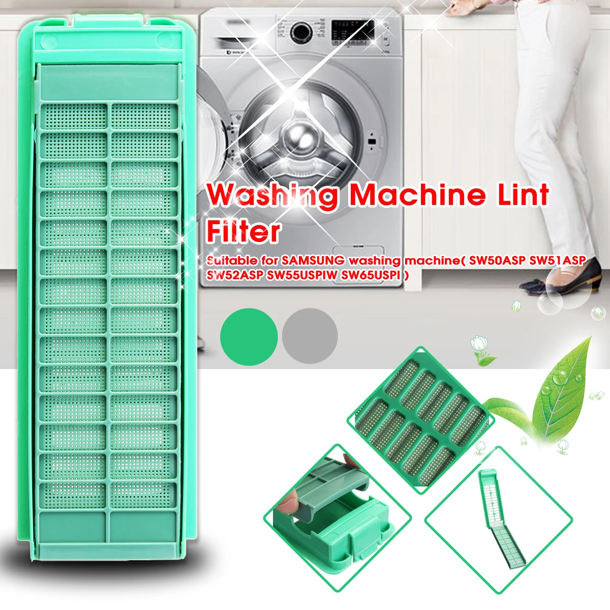 Фильтр для стиральной машины MTGATHER Magic Lint SAMSUNG SW50ASP SW51ASP SW52ASP SW55USPIW|Жесткие щетки| |