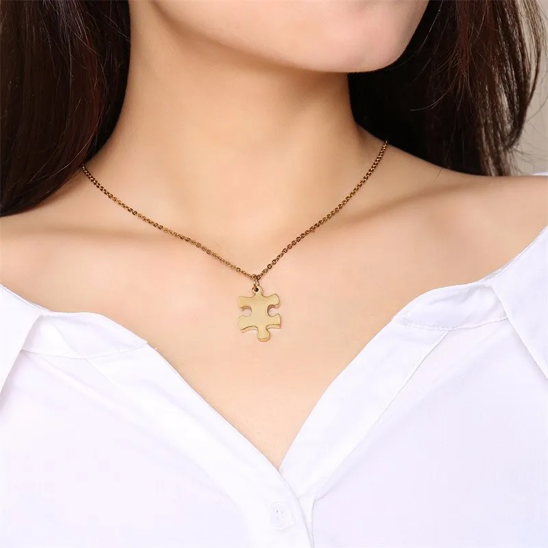 3pcs/set Best Friend Pendant Necklace Golden Puzzle Irregular Stainless Steel Custom Necklace
3pcs/set Best Friend Pendant Necklace Golden Puzzle Irregular Stainless Steel Custom Necklace