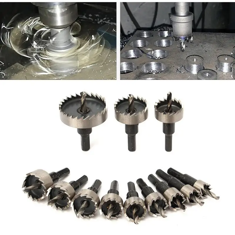 12PCS Drill Bit Hole Saw Set Tooth Kit HSS Steel Drill Bit Set Cutter Tool For Metal Wooden Alloy High Speed Steel Tip Drilling
12PCS Drill Bit Hole Saw Set Tooth Kit HSS Steel Drill Bit Set Cutter Tool For Metal Wooden Alloy High Speed Steel Tip Drilling