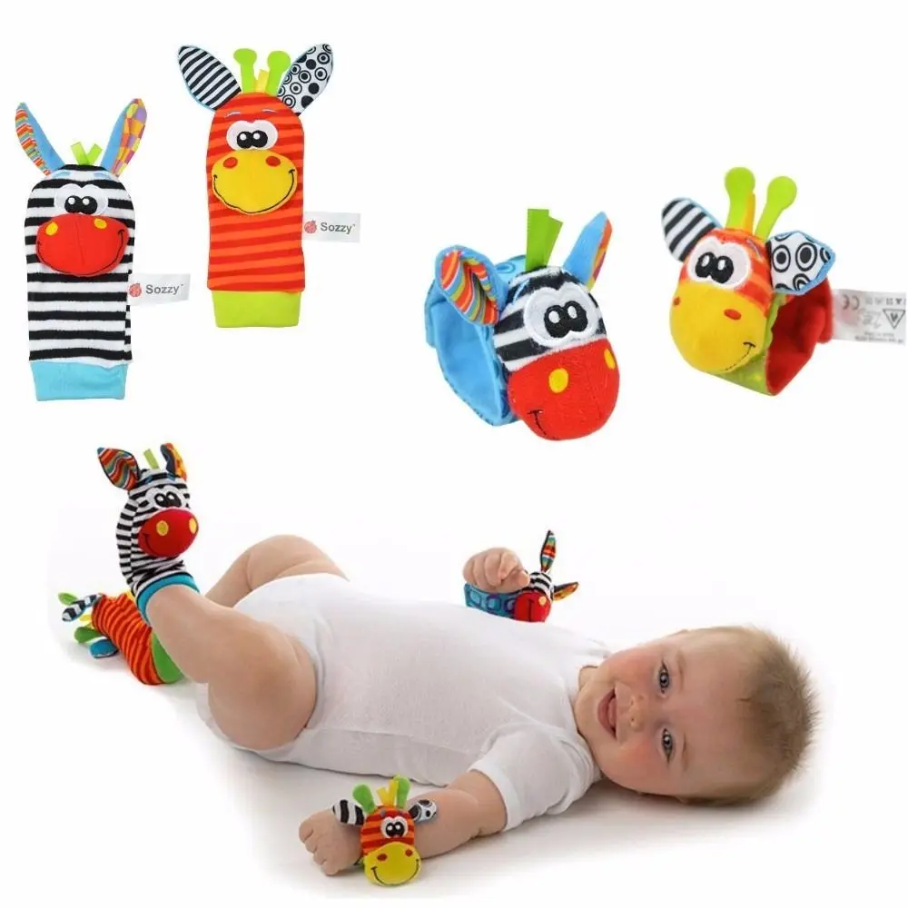 2019 New Baby Infant Soft Rattles Handbells Hand Foot Finders Socks Developmental Toy | Детская одежда и обувь