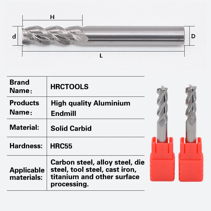 G20-d6x25Hx6Dx75L Alloy Coating Tungsten Carbide Aluminum Endmills Set 6mm Dia CNC Machining 3 Blade 
G20-d6x25Hx6Dx75L Alloy Coating Tungsten Carbide Aluminum Endmills Set 6mm Dia CNC Machining 3 Blade