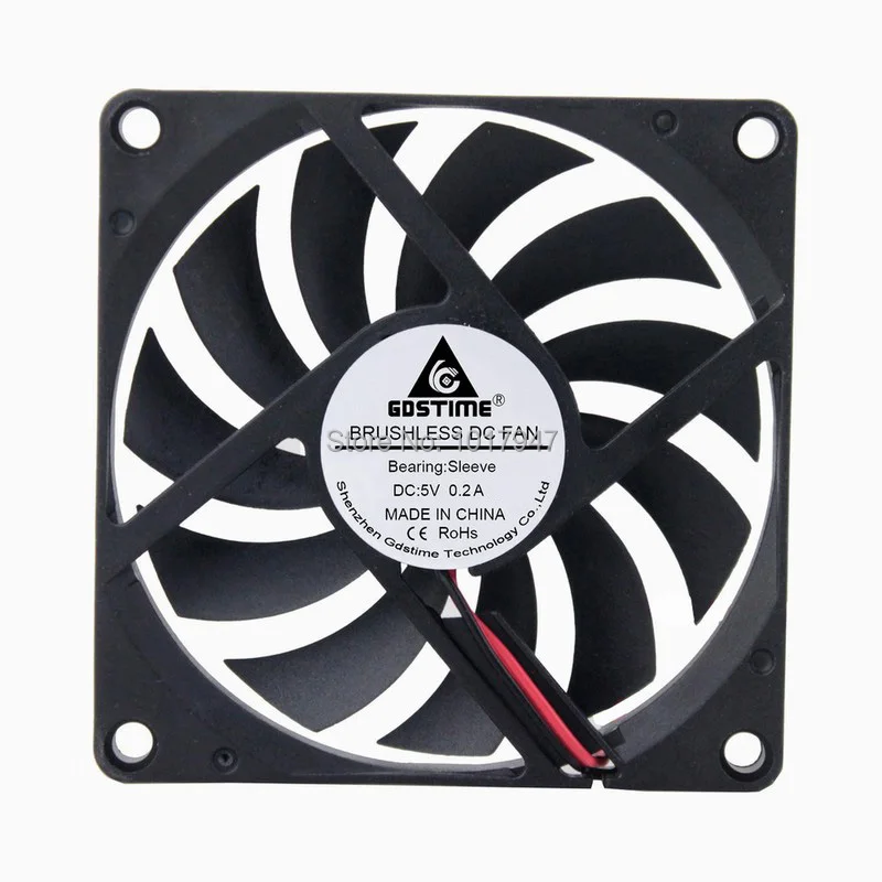 5 Pieces LOT Gdstime DC 5V 2Pin 8cm 80mm x 10mm 8010 PC Radiator Heatsink Cooling Fan
5 Pieces LOT Gdstime DC 5V 2Pin 8cm 80mm x 10mm 8010 PC Radiator Heatsink Cooling Fan