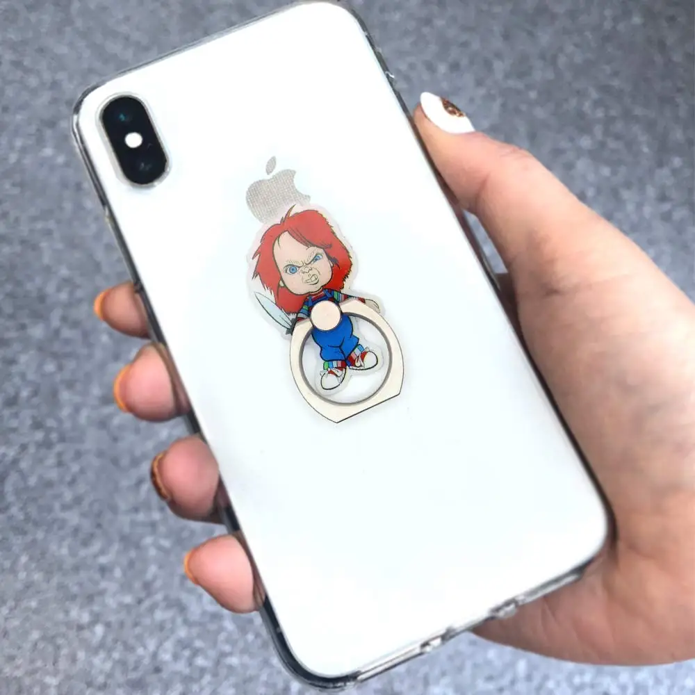 Curse of Chucky Phone Holder FingerRing Stand Circle Grip Child's Play Expanding Finger Bracket Cosplay Collection Gift | Украшения и